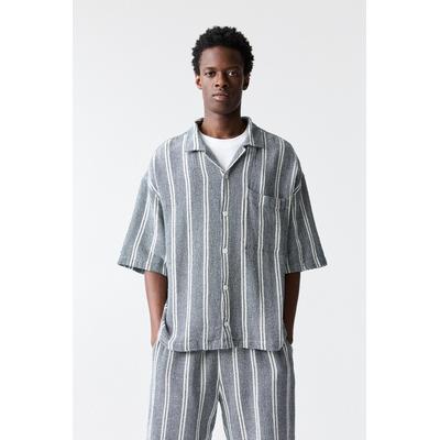 Rustic Striped Short Sleeve Shirt