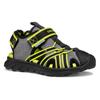 Sandale GEOX "J SANDAL AIRADYUM BO", Kinder, Gr. 34, grau (grau, neon), Textil, Synthetik, sportlich, Schuhe, Wasserschuh, Badeschuh, Trekkingsandale mit geschütztem Zehenbereich