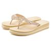 Badezehentrenner VENICE BEACH, Damen, Gr. 44, gold (goldfarben), Obermaterial: 100% Textilmaterial. Futter: 100% Textilmaterial. Decksohle: 100% Synthetik. Laufsohle: 100% Synthetik, Glitzer, unifarben, casual, Schuhe, Sandale, Pantolette, Badeschuh...