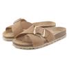 Pantolette ELBSAND "Mule, Sandale, offener Schuh", Damen, Gr. 39, beige, Obermaterial: 100% Rindsleder. Decksohle: 100% Rindsleder. Laufsohle: 100% Synthetik, unifarben, modisch, Schuhe Pantolette, Sommerschuh aus hochwertigem Leder mit weichem...