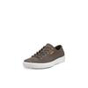 Sneaker ECCO "ECCO Soft 7M", Herren, Gr. 45, grau (dunkelgrau), Nubukleder, sportlich, Schuhe, Freizeitschuh, Halbschuh, Schnürschuh mit Ecco Markenlabel