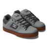 Sneaker DC SHOES "Pure", Gr. 7,5(40), grau (carbon, gum), 55.4% Leder, 44.6% Synthetikmaterial, Schuhe Skaterschuh Sneaker low