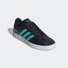 Sneaker ADIDAS PERFORMANCE "MERCEDES - AMG PETRONAS FORMULA ONE TEAM VL COURT SCHUH", Gr. 42,5, core schwarz, semi mint rush, cloud weiß, Synthetik, Leder, sportlich, Schuhe, Mercedes AMG Motorsport