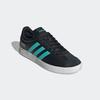 Sneaker ADIDAS PERFORMANCE "MERCEDES - AMG PETRONAS FORMULA ONE TEAM VL COURT SCHUH", Gr. 45, core schwarz, semi mint rush, cloud weiß, Synthetik, Leder, sportlich, Schuhe, Mercedes AMG Motorsport