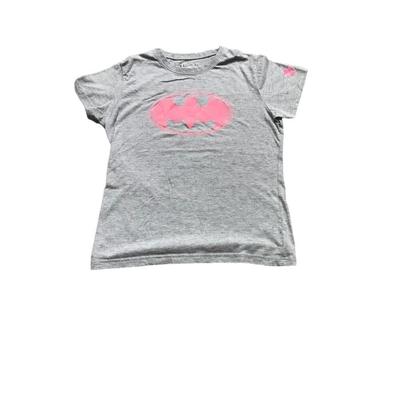 Under Armour Shirts & Tops | Under Armour Heat Gear Loose Fit Gray Batman T-Shirt Youth Girl's Size Medium | Color: Gray/Pink | Size: Mg
