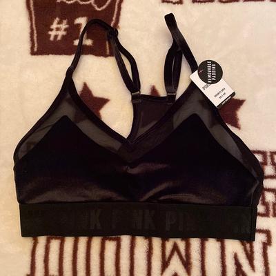 Pink Victoria's Secret Intimates & Sleepwear | Victoria’s Secret Pink Sports Bra | Color: Black | Size: Xs