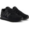 Sneaker NEW BALANCE "ML574 Core", Gr. 38,5, grau (schwarz, dunkelgrau), Leder, Textil, sportlich, Schuhe