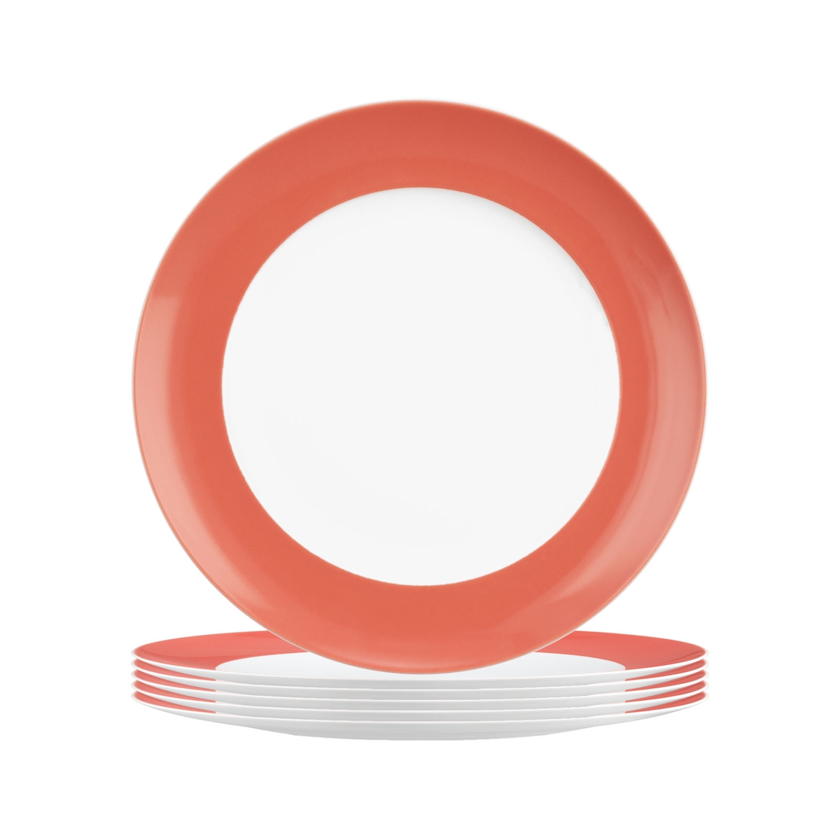 Seltmann Weiden Liberty Pure Colors Frühstücksteller ø 22,5 cm 6er Set - Flamingo Red Image
