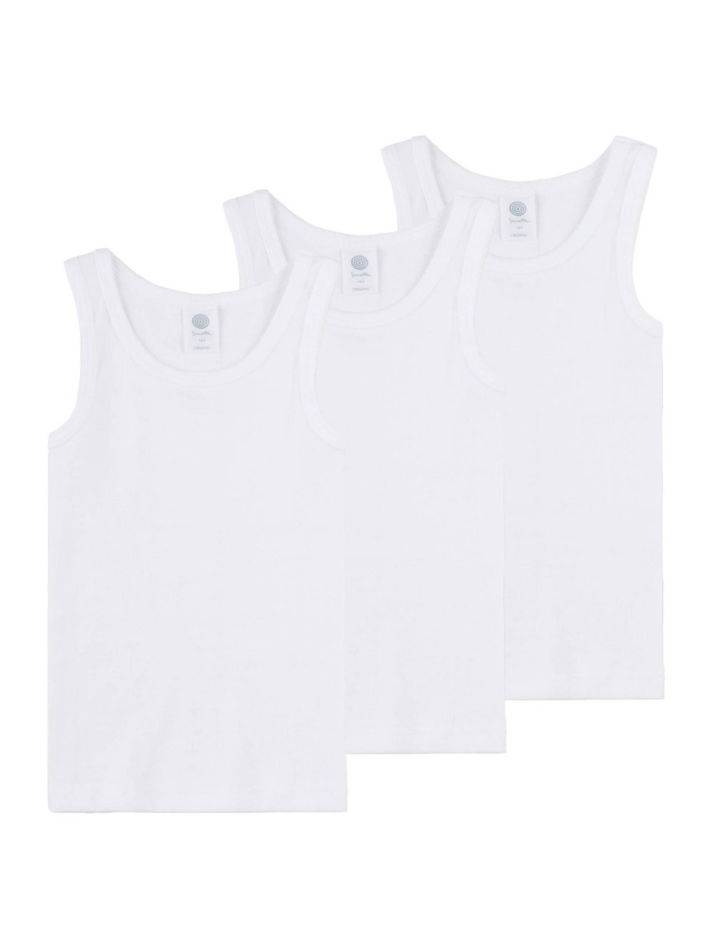 Sanetta Unterhemd 3er Pack Jungen weiß, 128 Image