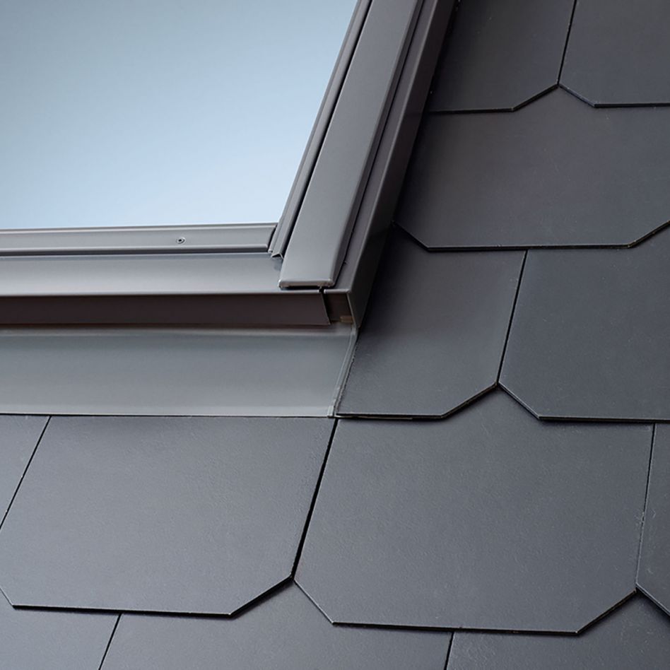 VELUX Eindeckrahmen EDL 1000 Schiefer Schichtstück, 55x118 cm (CK06) Image