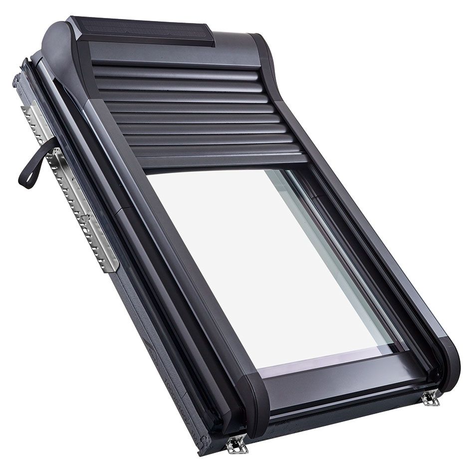 Roto Außenrollladen Designo ZRO S R6R8 Solar Funk, 134x98 cm (13/9) Image