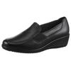 Slipper ARA "ZÜRICH", Damen, Gr. 6 (39), schwarz, Nappaleder, unifarben, klassisch, Schuhe, Trotteur, Hochfrontpumps, Slipper in Komfortweite H (= sehr weit)
