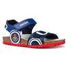 Sandale GEOX "J GHITA BOY", Kinder, Gr. 33, blau (blau, rot), Synthetik, sportlich, Schuhe, Klettschuh, Sommerschuh mit Super Mario Motiv und Logo