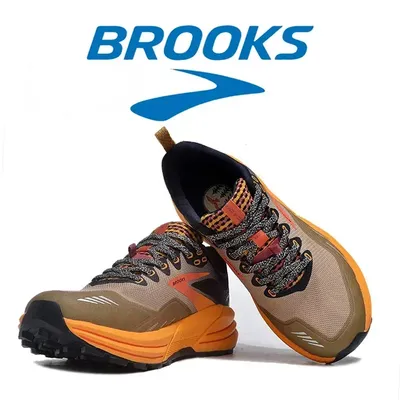 Brooks Men's Cascadia 16 Casual Sneakers Shock-absorbing Soft Sole Professional Sports Shoes