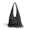 Boho-Umhängetasche mit Fransen für Damen, Hobo-Handtasche – Vintage-Handtasche aus Wildlederimitat für Musikfestivals, Freizeitausflüge und Reisen