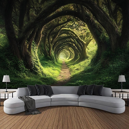 geheimnisvolle und alte Bäume Landschaften Pflanzen Wandteppiche Wandmalereien Kunst großformatige Wandteppiche Wandmalereien Dekorationen Fotos Hintergründe Vorhänge Wohnmöbel Schlafzimmer Wohnzimmer Image