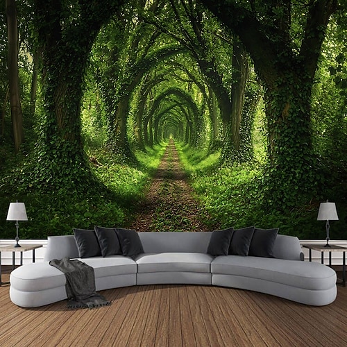 geheimnisvolle und alte Bäume Landschaften Pflanzen Wandteppiche Wandmalereien Kunst großformatige Wandteppiche Wandmalereien Dekorationen Fotos Hintergründe Vorhänge Wohnmöbel Schlafzimmer Wohnzimmer Image
