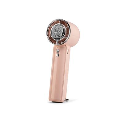 Portable Foldable Handheld Tabletop Fan, Cold Compress Mode, 5-Speed Wind Settings, USB-C Rechargeable, Built-in Carabiner, Anti-Slip Base, Cooling Fan Dual Mode