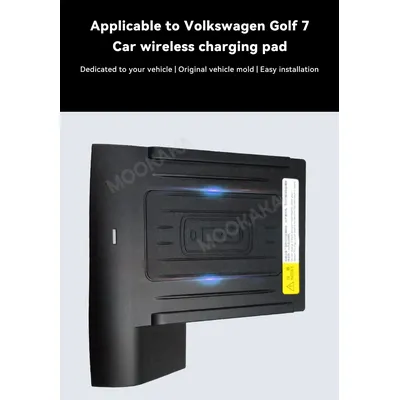 Schnellladung für Volkswagen Golf 7, kabelloses Auto-Ladegerät für iPhone Pro, XR, XS, Huawei P30 Pro, Infrarot-Sensor-Telefonhalter