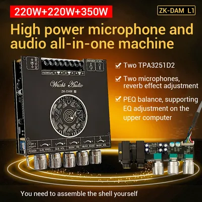 DC15-36V ZK-DAM-L1 integrierte 7,0-Kanal-Bluetooth-Verstärkerplatine für Hochleistungs-Karaoke-Gesangs mikrofon. Image