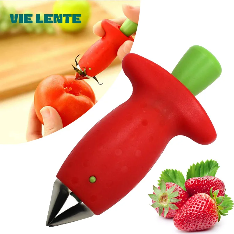 Erdbeerschäler, Ananasschneider, neuartiger Tomatenstiele, Entferner, Obstmesser, nützlicher Erdbeerblattreiniger, Küchenzubehör Image