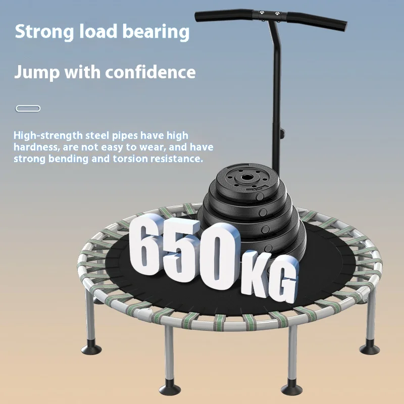 Trampolin Home Kinder Indoor Trampolin Reibbett Kinder Hüpfbett Erwachsene Sport Gewichtsverlust Fitness Artefakt Image