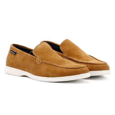 Ben Sherman Amarillo Herren Mokassins Aus Wildleder In Braun Image