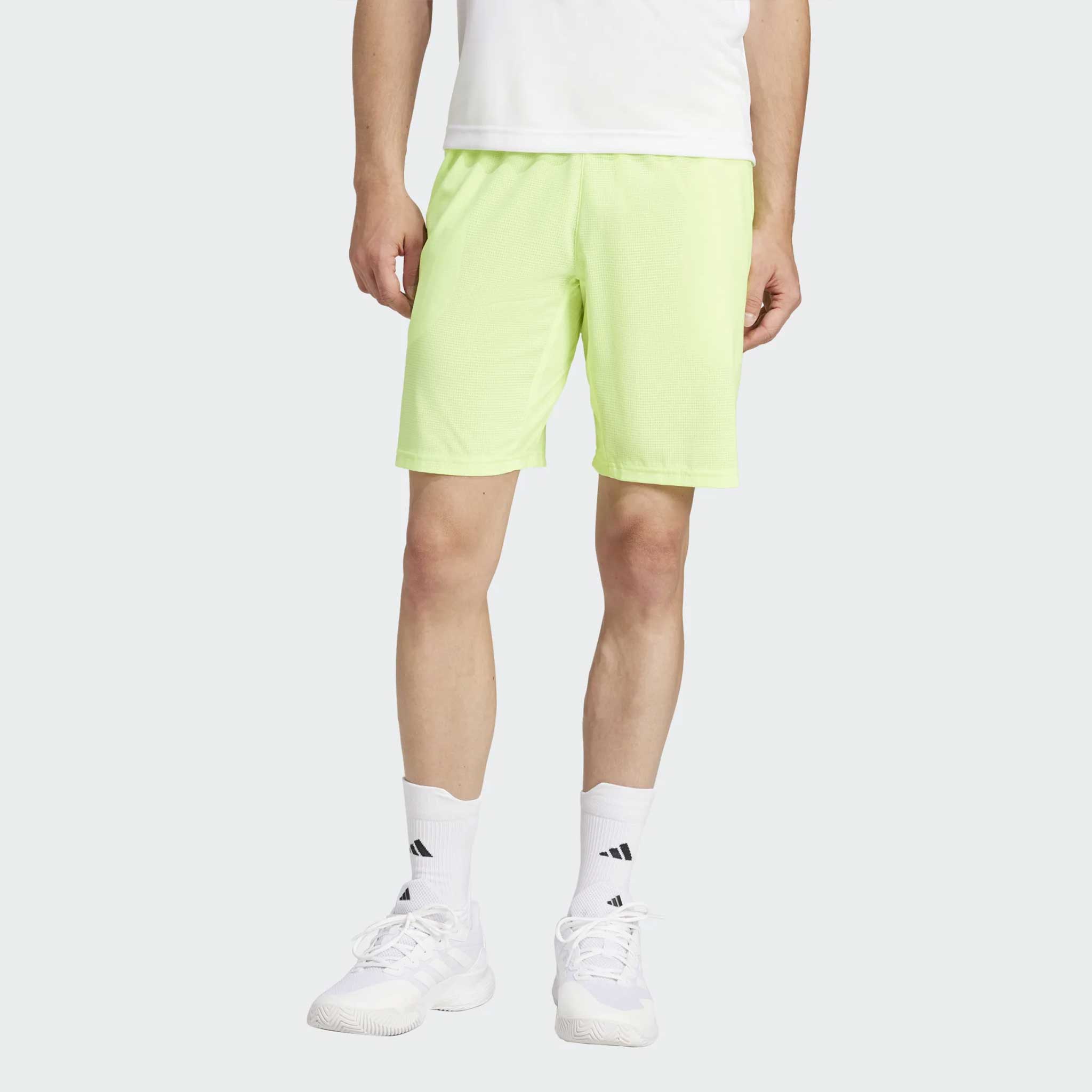 adidas Tennis Ergo Shorts 7" 2025 Men's Tennis Apparel Lucid Lemon