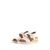 TOM TAILOR Damen Sandalen mit Keilabsatz, weiß, Uni, Gr. 38