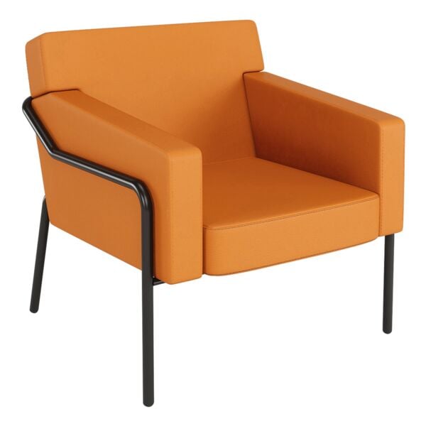 meet Sessel »meet - Medso L« Modell T Kunstleder orange, 40.6 cm Image