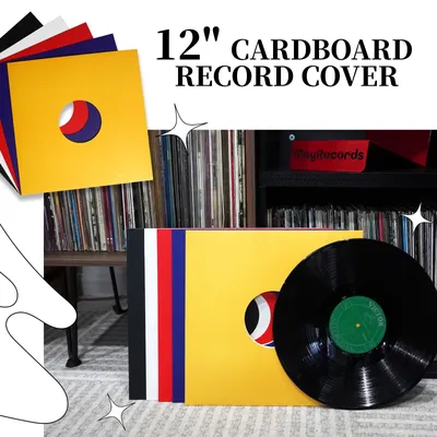Hot Sale 12 Inch Vinyl Record Storage Outer Slevees LP Cowhide Paper With Hole Protective Bags for