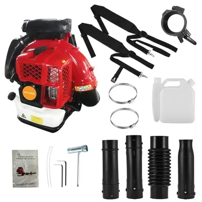 80CC Gas Powered Backpack Snow Blower 2-Stroke Engine 900CFM Air Volume 2.3L Tank Leaf Blowers