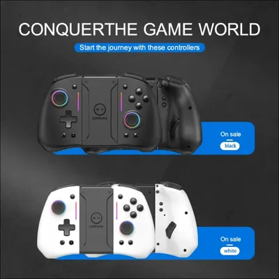 For switch joycon left and right gamepad with color lights six-axis body sense back button wake up