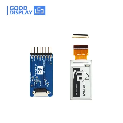 Ultra Compact 0.97 Inch Mini Epaper 184x88 pixels SPI Small E Ink display, GDEM0097T61 with Epaper