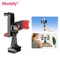 Manbily Lightweight Phone Holder for Selfie stick with Hot Shoes 2 Phone Clamp Mount for Smartphone