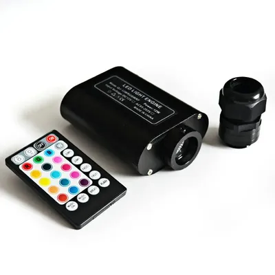 12W Audio Wireless Fiber Optic Star Light Engine RGBW RF remote controlled 12V Music Sound sensor