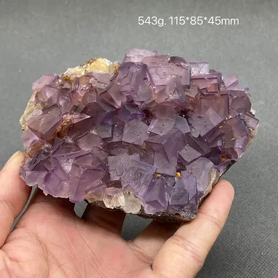 100% natural Chinese Fujian purple fluorite raw ore specimen crystal mineral