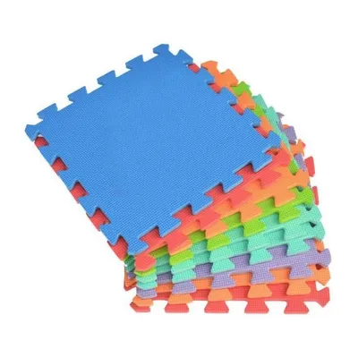 Play Mats Puzzle Modular Colored 20 Pieces 30X30 cm Soft Eva Foam Children's Puzzle Rug for