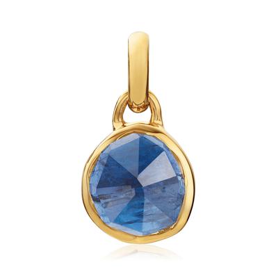 Gold Siren Bezel Gemstone Small Pendant Kyanite