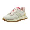 Sneaker GANT "Caffay", Damen, Gr. 41, weiß (weiß kombiniert), Nylon, Veloursleder, kontrastfarbene Details, casual, Schuhe, Schnürschuh, Runner Sneaker mit markanter Laufsohle