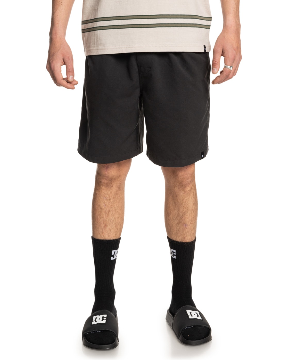 Bermudas DC SHOES "Stryker 18", Herren, Gr. S, schwarz, Obermaterial: 100% Polyester;, Hosen Bermudas