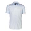 Businesshemd LINDBERGH "Lindbergh Business-Casual-Hemd", Herren, Gr. M, Normalgrößen, blau (lt blau), Oberstoff: 100% Baumwolle, Kurzarm, Hemden