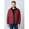 Windbreaker STREET ONE MEN, Herren, Gr. M (40), rustic rot, Stoff, Obermaterial: 100% Polyester; Futter 100% Polyester, unifarben, casual, normal normal, hoch geschlossener Ausschnitt, Langarm Bündchen, Jacken, mit Kapuze