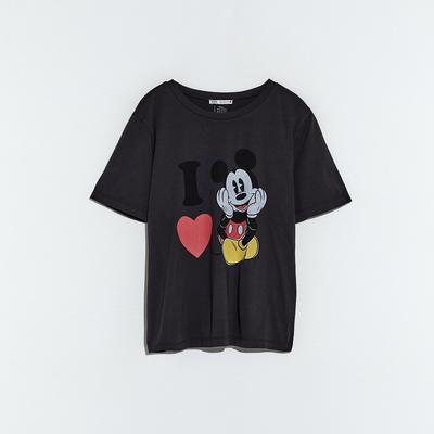 Zara Tops | Zara Disney T Shirt | Color: Black | Size: S