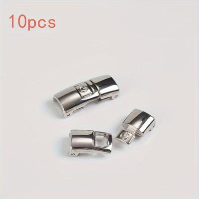 TEMU 10pcs Stylish Metal Quick-release No-tie Shoelace Buckles - -on Locks With For Comfortable Wear - Shoelace Clips For Women And Men