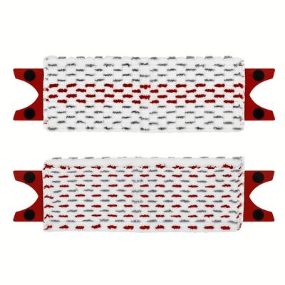 TEMU 2/4/6pcs Vileda Turbo Mop Replacement Pads, Microfiber, Nylon, Polyester, Easy Assembly, Super Absorbent, Deep Cleaning For Kitchen & Bathroom Image