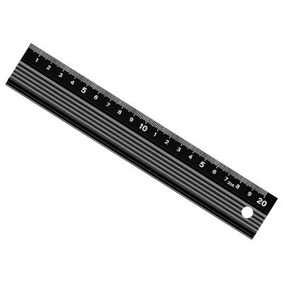 TEMU Rust-proof Aluminum Alloy Ruler - 1pc, Cm Scale With Cutting Protection For Measuring, Drawing & Artwork Image