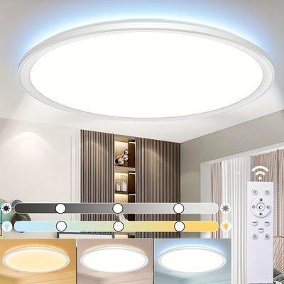 TEMU Led Ceiling Light , 24w 3000k-6500k Led Ceiling Light Dimmable, Led Ceiling Light , Brightness Diameter For Bedroom Kitchen Bathroom Dining Image
