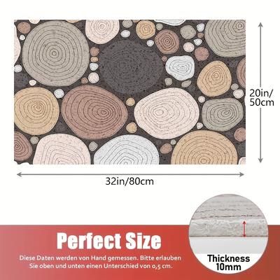 TEMU Quick-dry Non-slip Shower Mat With Drainage Holes - Soft, Comfortable Pvc Loofah Massage Bath Mat For , Bath Mats For Bathroom Image