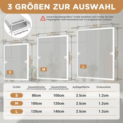 TEMU Soontrans-local Window Screen Mosquito Net Fly Screen Window For Windows Insect Screen Without Drilling, With Aluminium Frame Tensioning Frame, Mosquito Protection Mosquito Screen Image